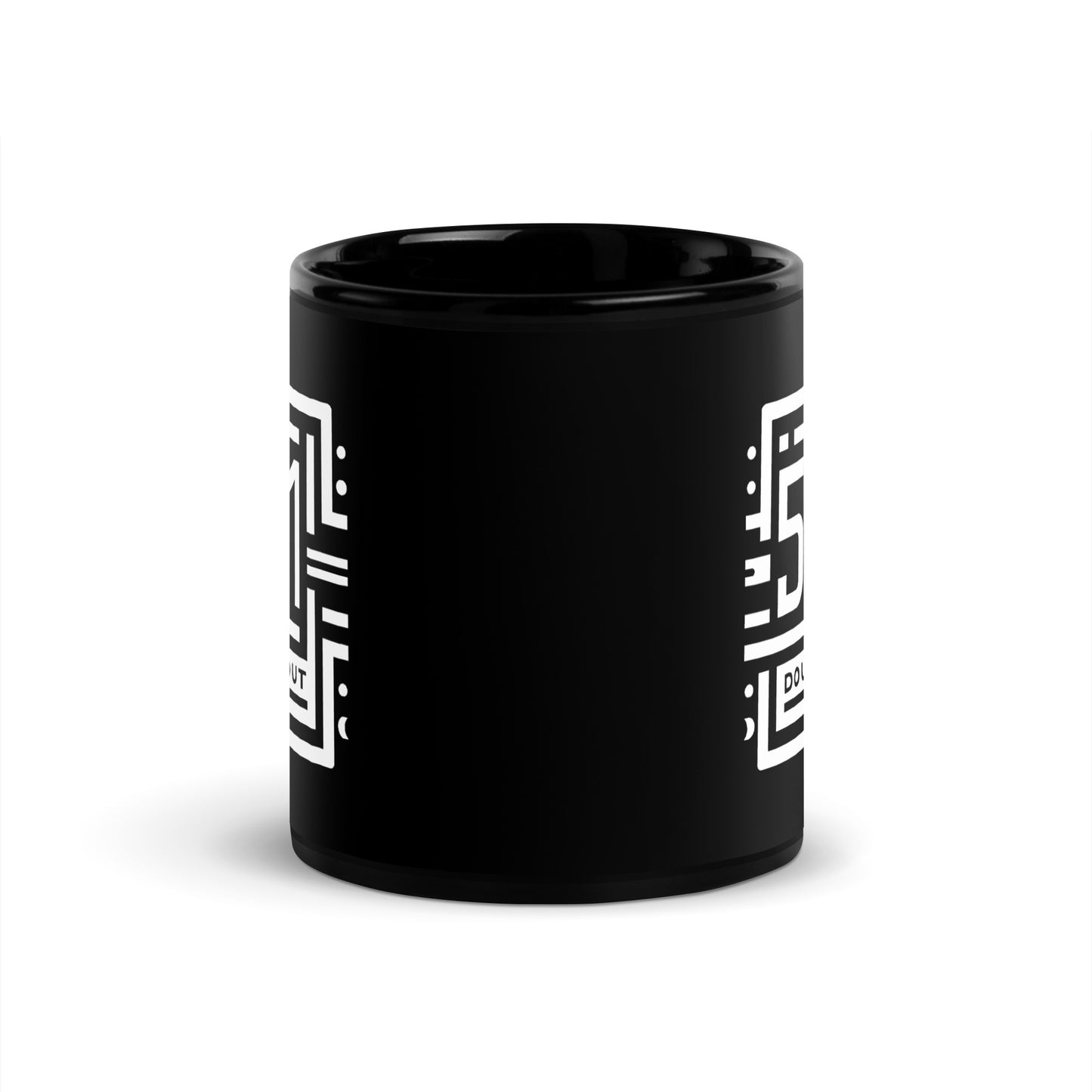 Schwarze glänzende Tasse Kaffeetasse 501 Double Out 2.0 w