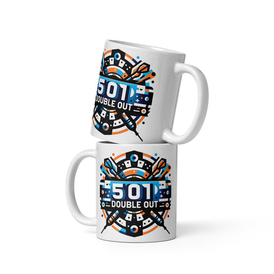 Tasse Weiß, glänzend Kaffeetasse 501 Double Out bunt