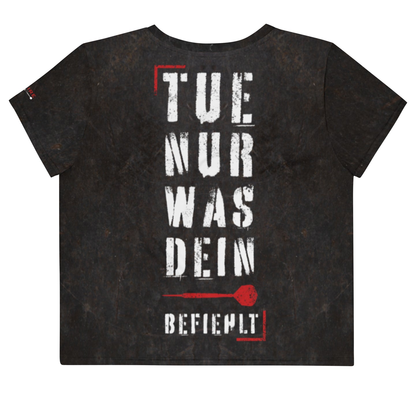 Crop T-Shirt Allover-Print Dart Befehl Grunge by Lupo