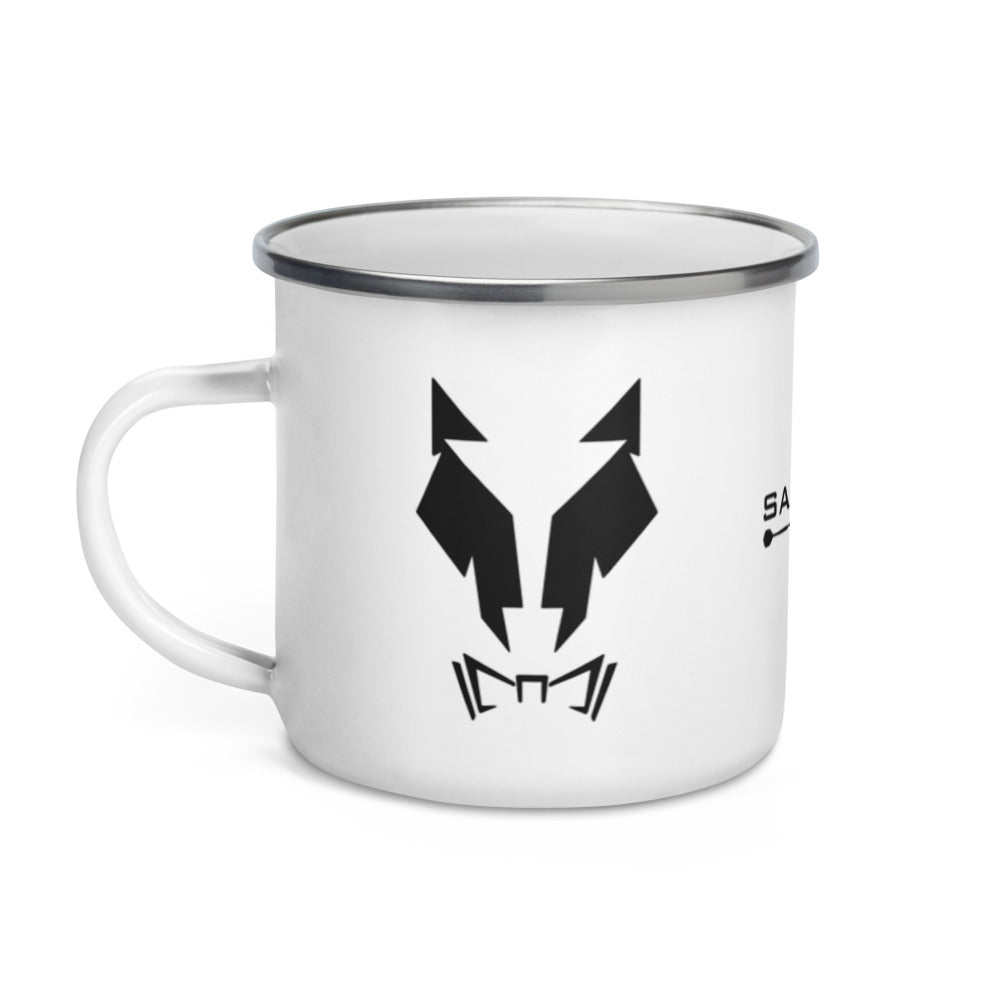 Emailletasse Kaffeetasse Tasse Becher Krug Lupo