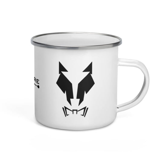 Emailletasse Kaffeetasse Tasse Becher Krug Lupo