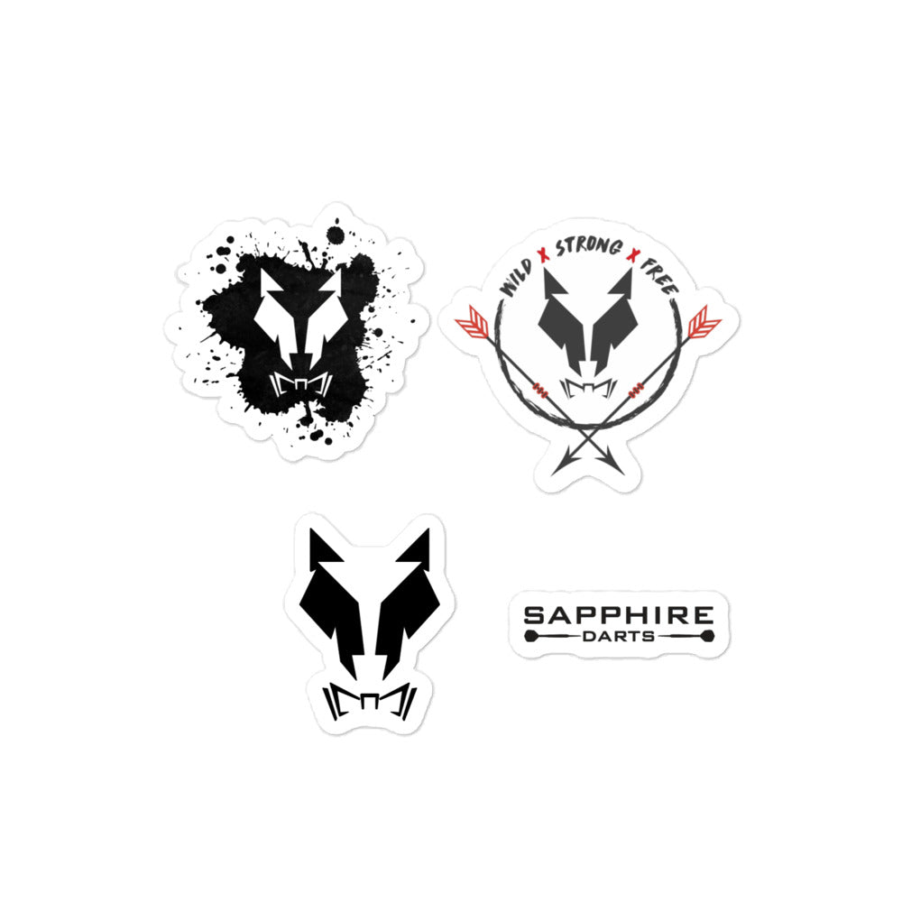 Gestanzte Sticker Blasenfreie Aufkleber Lupo