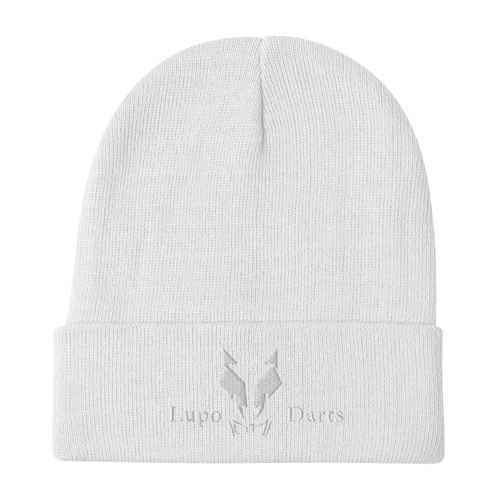 Bestickte Beanie Mütze Lupo