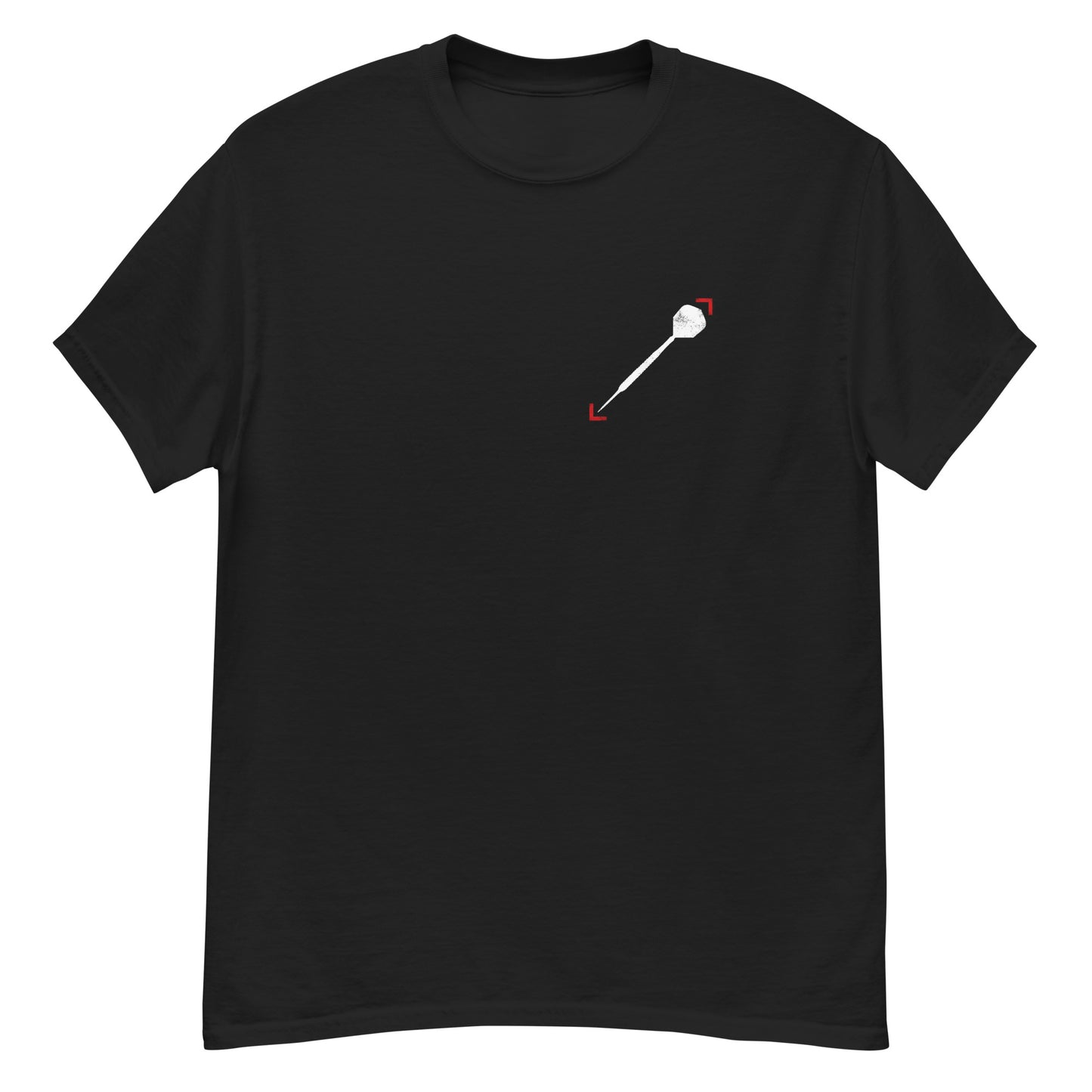 Klassisches T-Shirt Herren Dartpfeil Grunge by Lupo