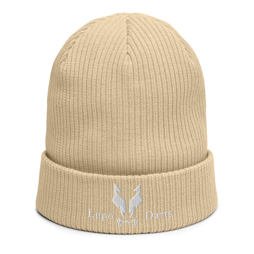 Gerippte Bio-Beanie Mütze Lupo