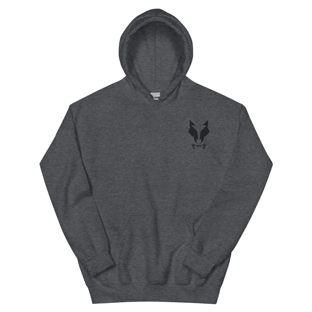 Kapuzenpullover Sweater Hoodie Unisex Lupo Stickerei