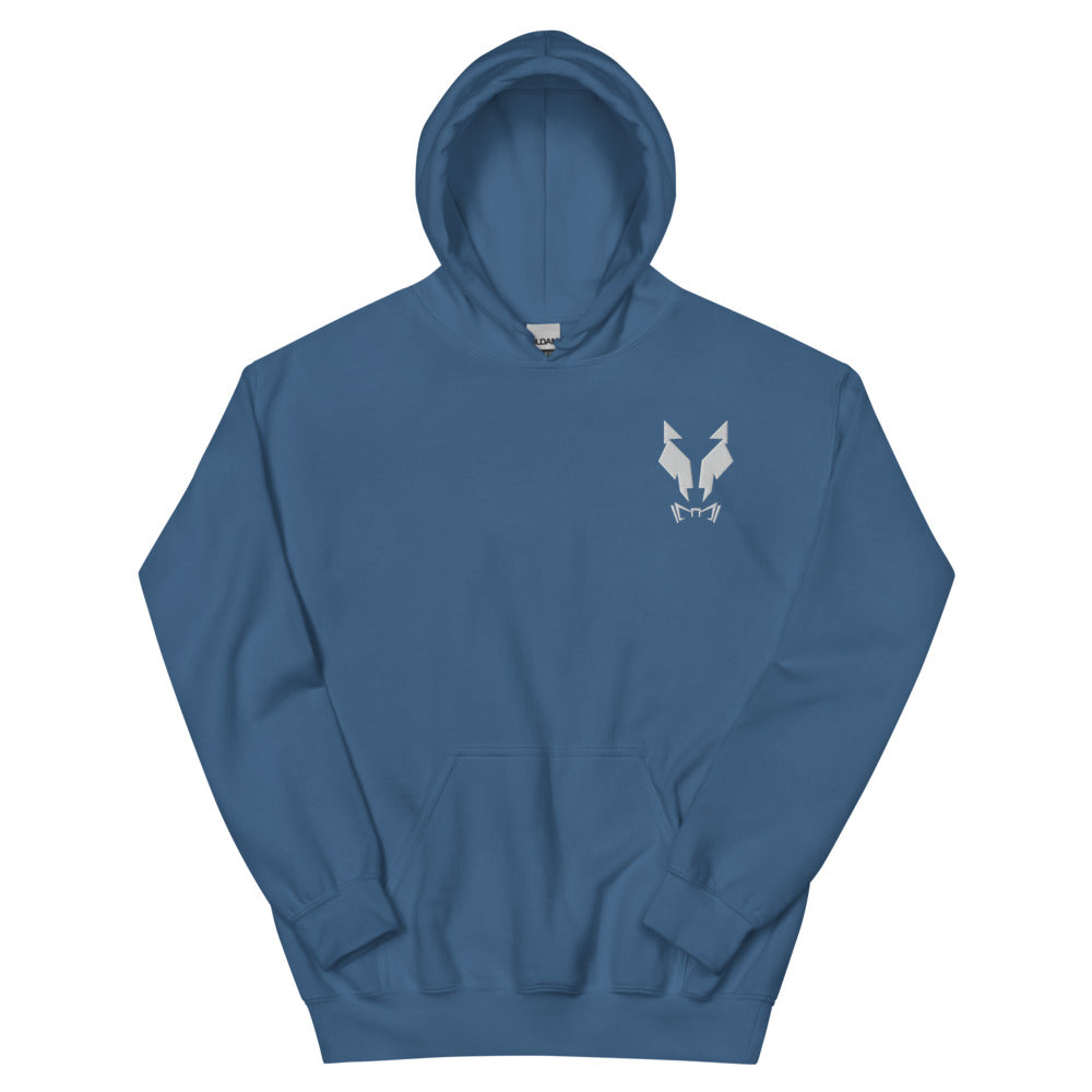 Kapuzenpullover Sweater Hoodie Unisex Lupo Stickerei w