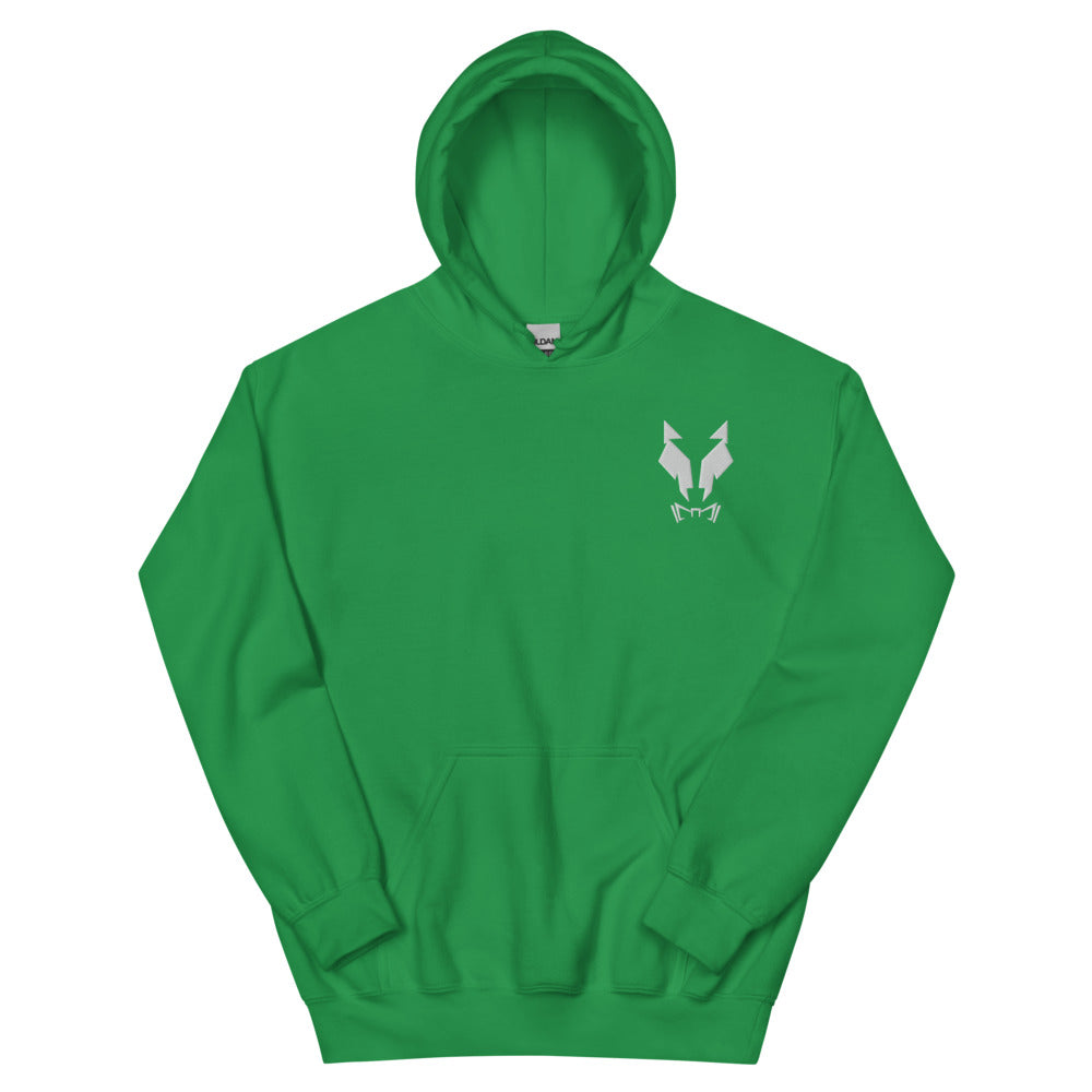 Kapuzenpullover Sweater Hoodie Unisex Lupo Stickerei w