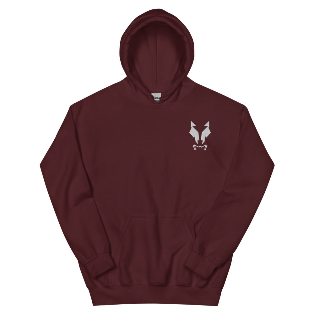 Kapuzenpullover Sweater Hoodie Unisex Lupo Stickerei w