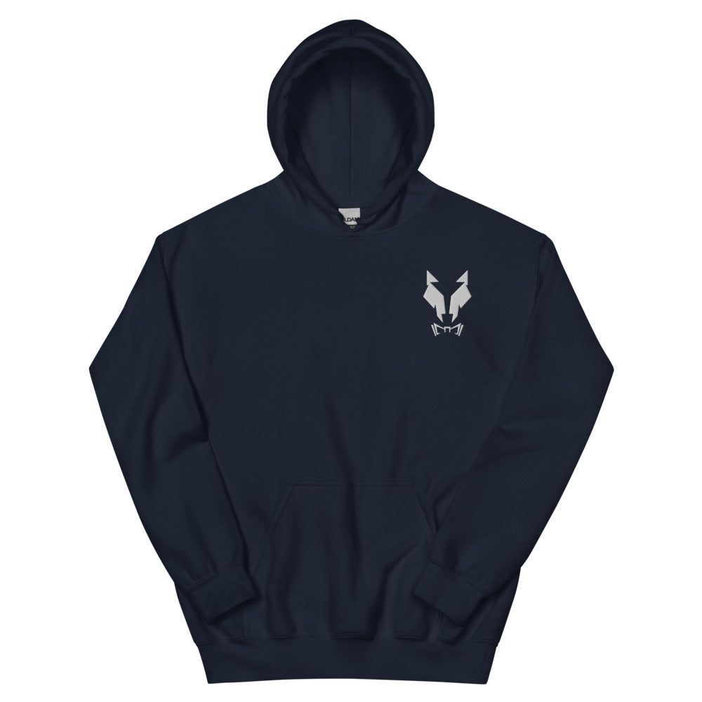Kapuzenpullover Sweater Hoodie Unisex Lupo Stickerei w
