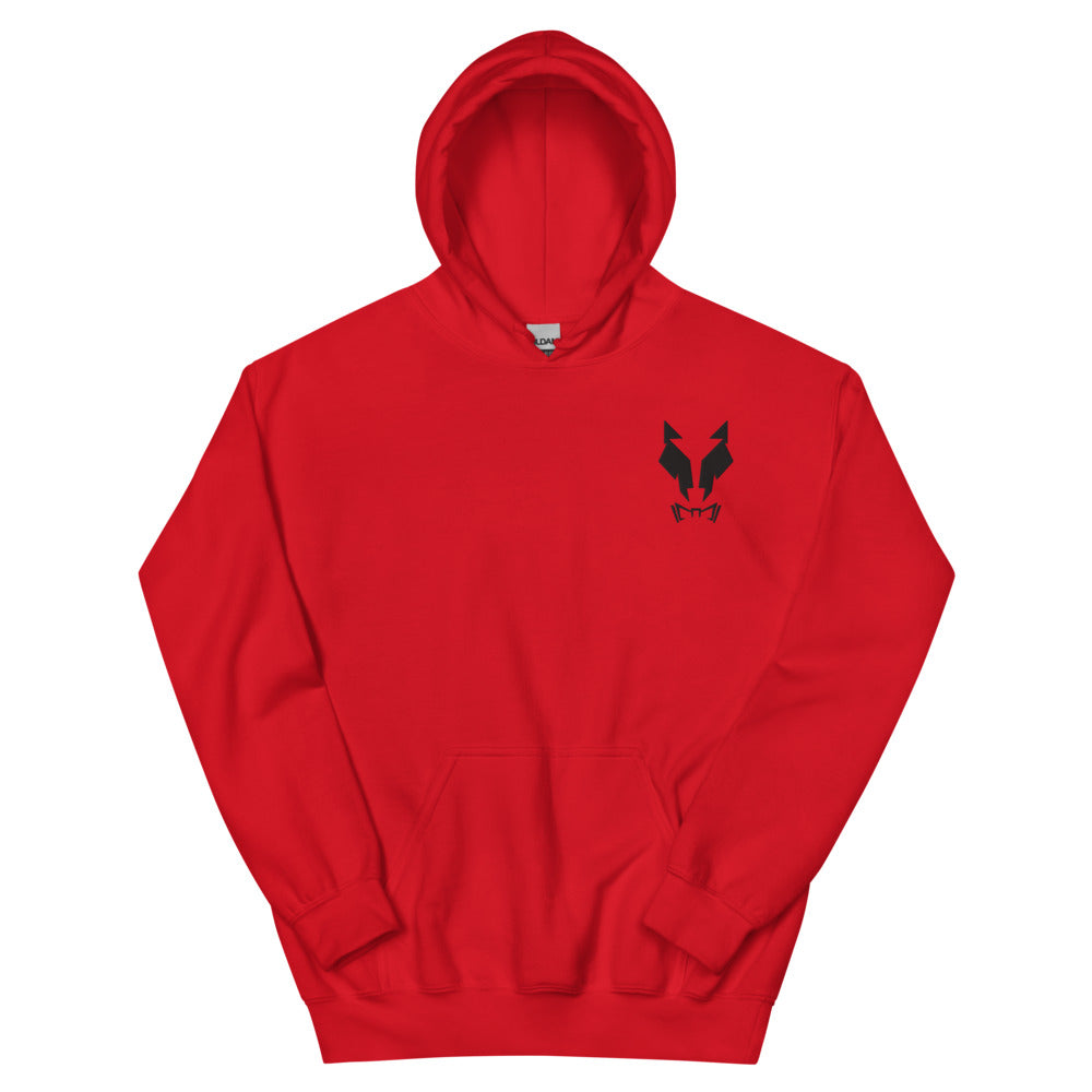 Kapuzenpullover Sweater Hoodie Unisex Lupo Stickerei