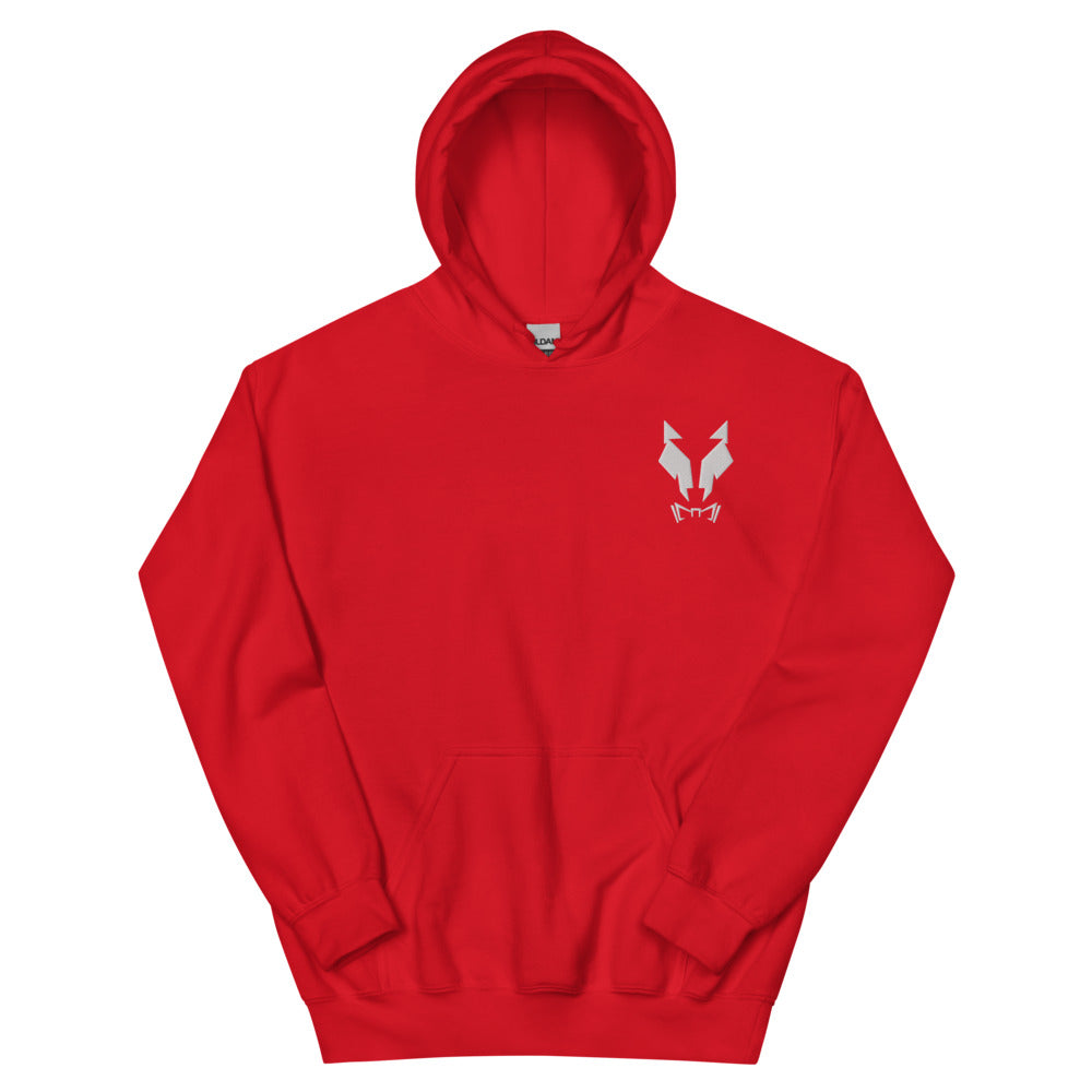 Kapuzenpullover Sweater Hoodie Unisex Lupo Stickerei w