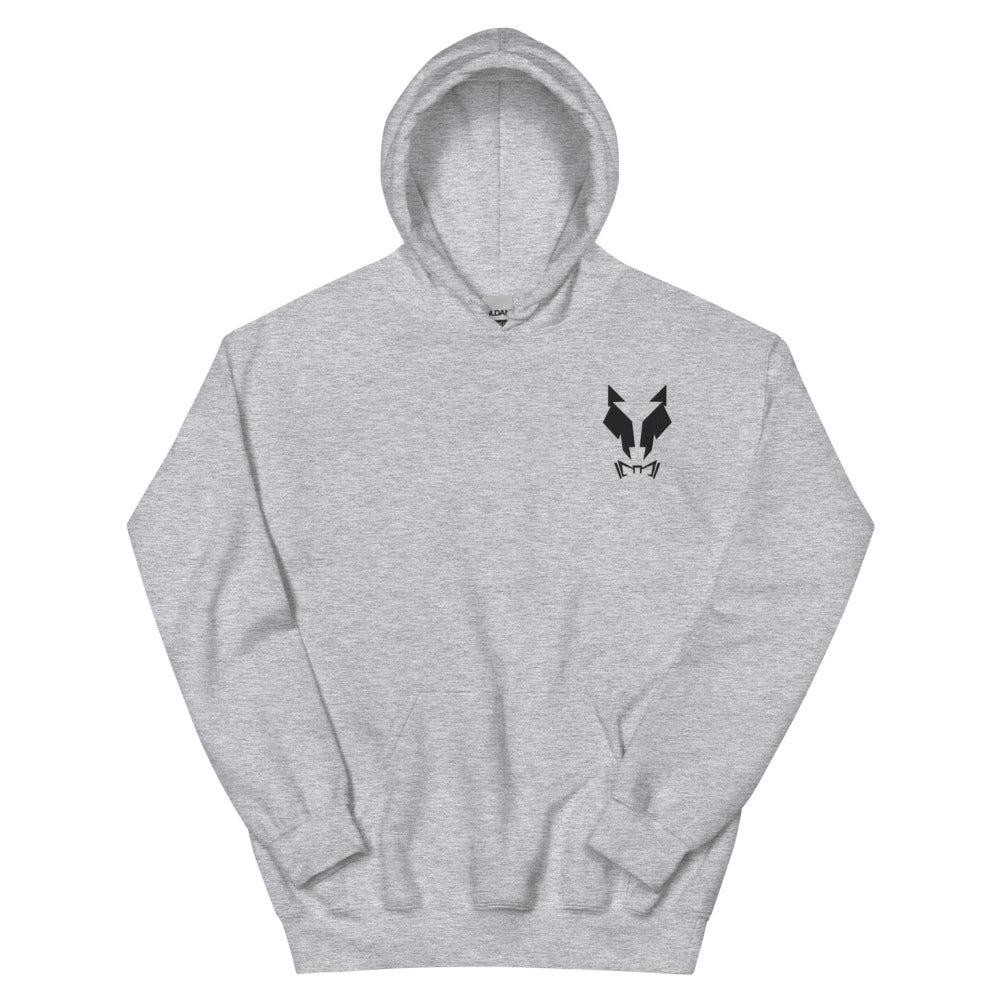 Kapuzenpullover Sweater Hoodie Unisex Lupo Stickerei