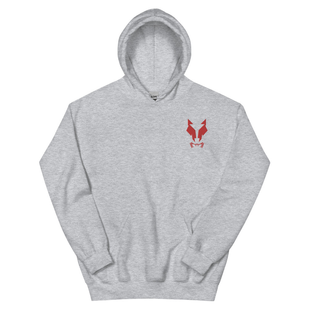 Kapuzenpullover Sweater Hoodie Unisex Lupo Stickerei r