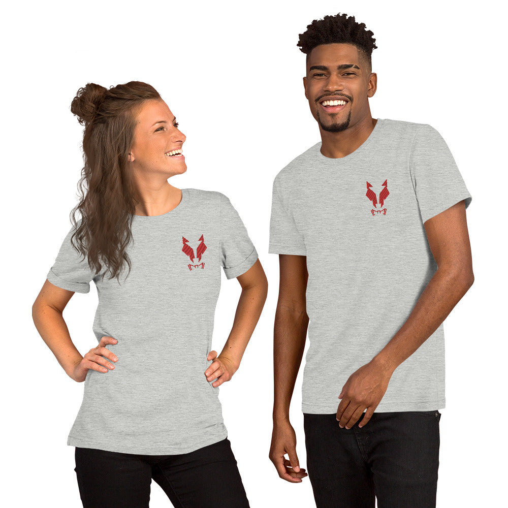 Kurzärmeliges T-Shirt Unisex Lupo Stickerei
