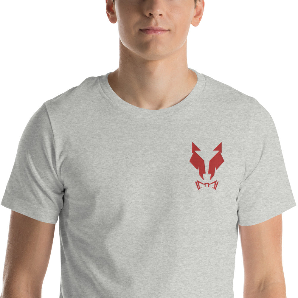 Kurzärmeliges T-Shirt Unisex Lupo Stickerei