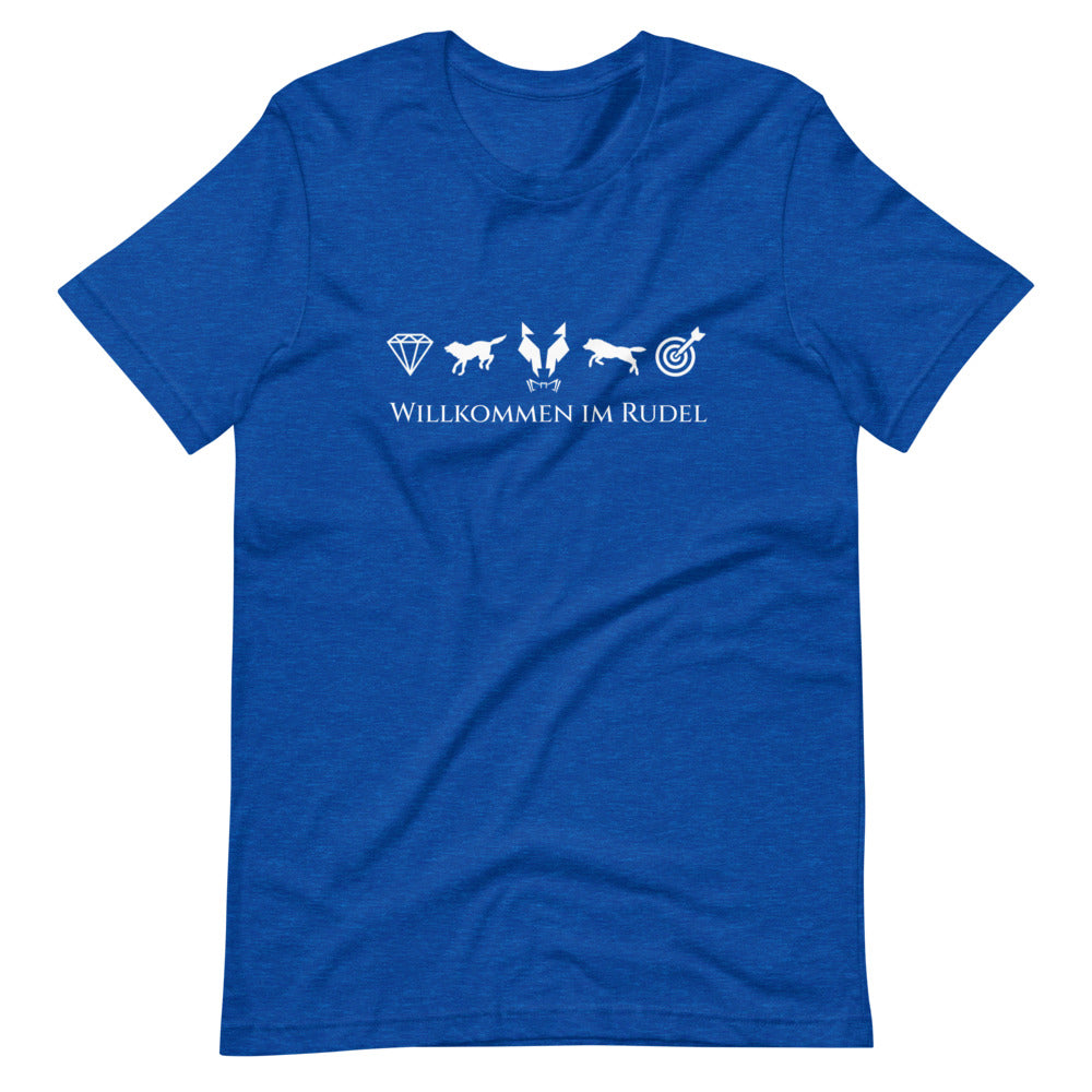 Kurzärmeliges T-Shirt Unisex Lupo "Willkommen im Rudel"