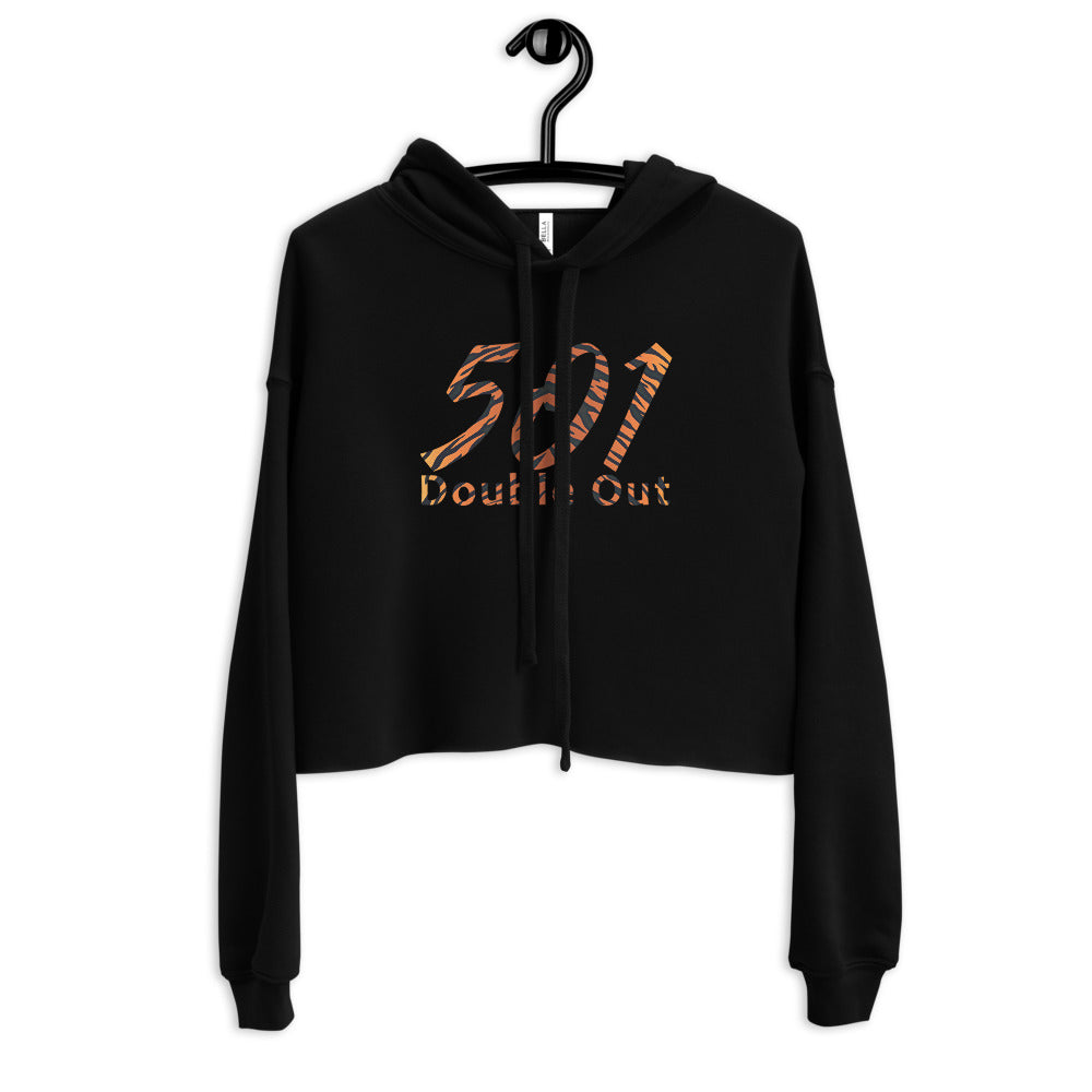 Crop-Kapuzenpullover bauchfrei Sweater Hoodie Damen 501 DO Tiger