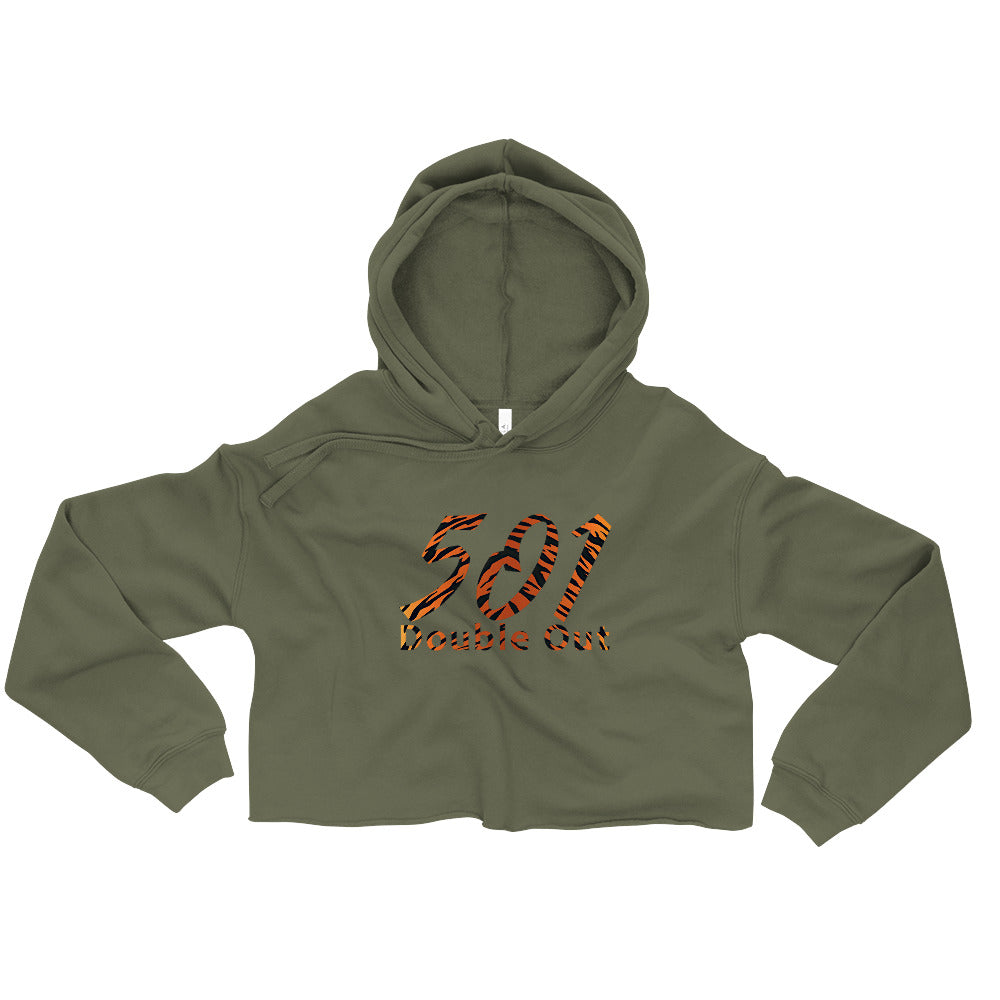 Crop-Kapuzenpullover bauchfrei Sweater Hoodie Damen 501 DO Tiger