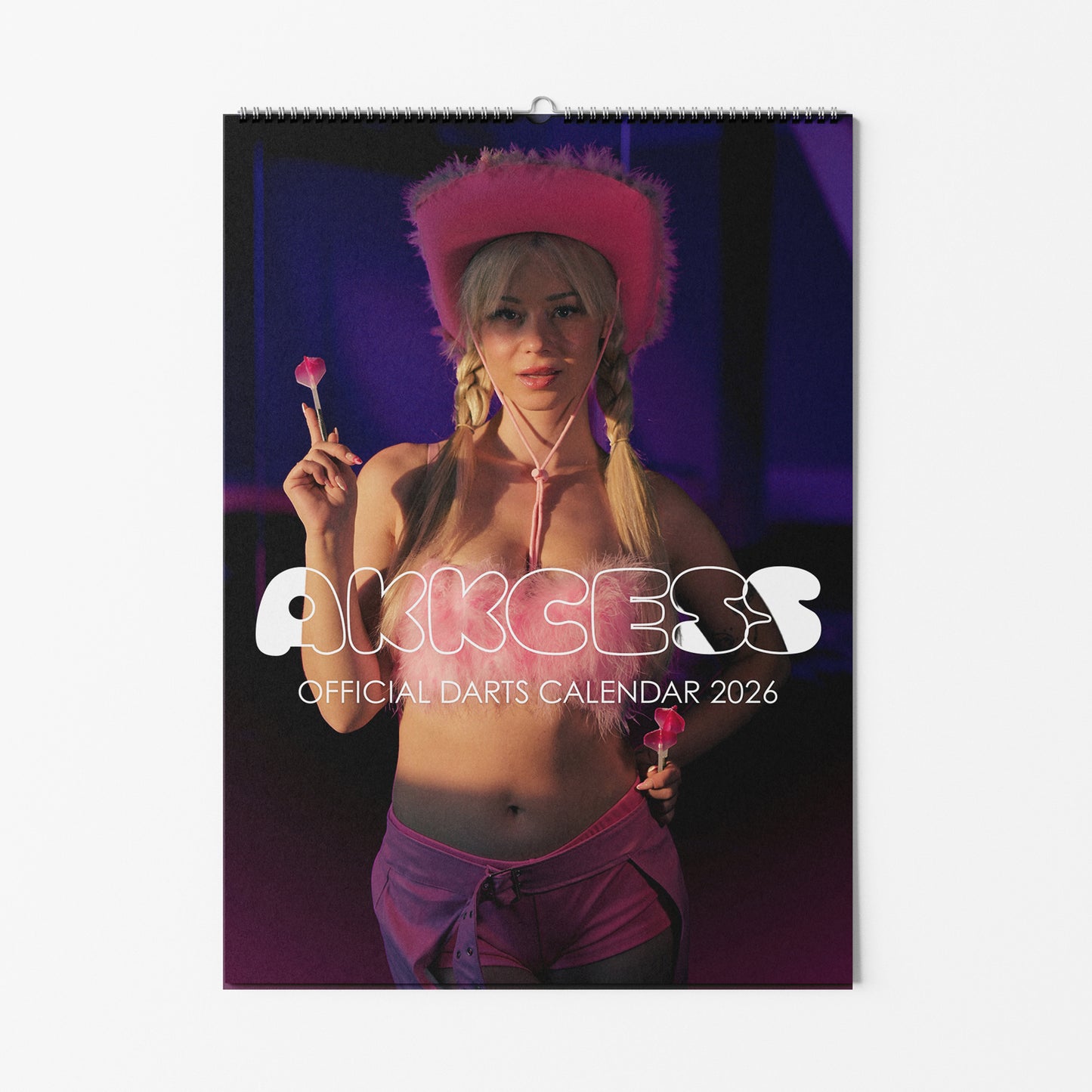 Sarah Milkowski & Akkcess Signiertes Kalender Bundle 2026 – 2er Set Wandkalender DIN A3 – 50 Stk. Limitiert für Dartfans & Sammler