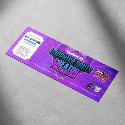 Sapphiredarts Creator Throwdown Eintrittsticket + Gutschein