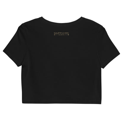 Organisches Crop-Top Bauchfrei Kurzes T-Shirt Damen 501 DO Leo